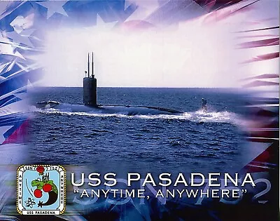 USS Pasadena SSN-752 US Navy Attack Submarine 9 X 7.25 Size Color Photo • $9.99