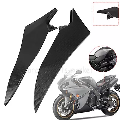 Black L&R Gas Tank Side Fairing Cowl Cover Panel Trim For Yamaha YZF R1 Raven • $31.98