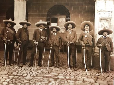  Mexican Revolution  Feared Rural Federal Soldiers Vintage Photo 16x20 • $19.99