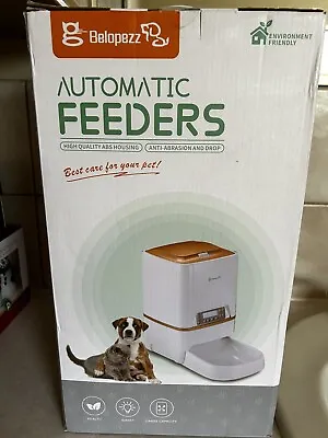 Belopezz 6 Liter Smart-Pet Programmable Automatic Dog Feeder 4 Meals A Day • $38