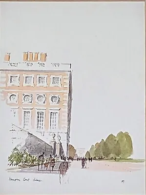 Framed & Glazed Print Hampton Court Palace London By Sir Hugh Maxwell Casson. • £65