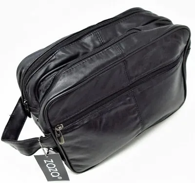 £15.90 • Buy JUMBO Unisex - Toilet Bag Extra Large, Washbag, Genuine Real Leather
