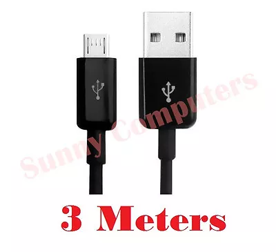 3M Micro USB Data Sync Charger Cable Cord For Telstra 4GX Buzz ZTE Blade Q Lux • $10.42