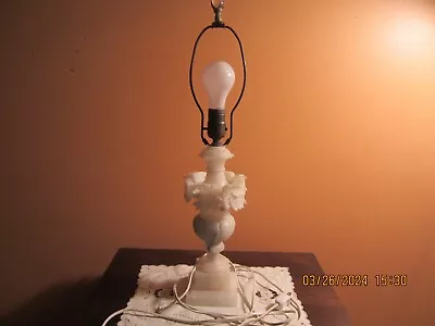 Vtg/ant Alabaster Lamp Neoclassic Design Midcentury • $60