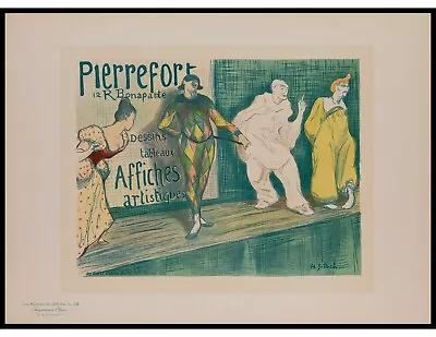 Original Lithograph By Henri G. Ibels From Les Maitres De L'Affiche Plate 102 • $125