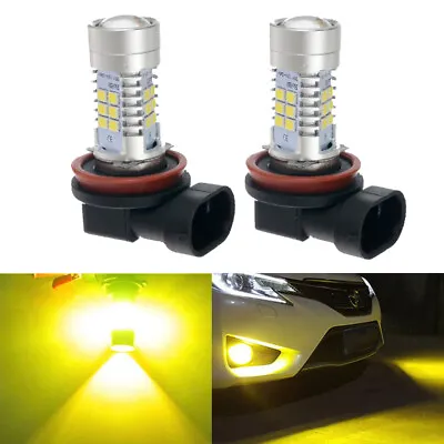 H8 H11 H16 LED Driving Fog Light Bulbs 2000LM 4000K Golden Yellow High Power • $24.98