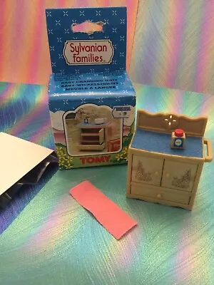 Sylvanian Families Baby Changing Unit & Accessories Vintage Boxed Tomy • £12