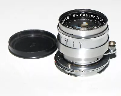 ULTRA RARE RANGEFINDER-COUPLED CARL Zeiss Jena R-Sonnar 1.5/50mm LENS  LEICA M • $1950