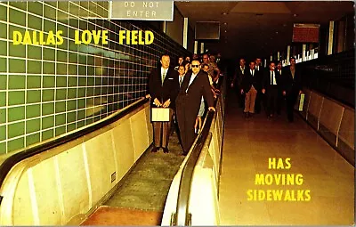 Dallas Love Field Has Moving Sidewalks Vintage Postcard G52 • $7.49