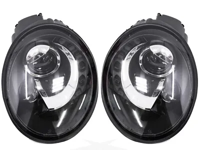 LED Projector Headlights W/High-Low Beam For 98-05 Volkswagen BEETLE - Black • $399.89