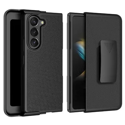 $11.95 • Buy For Samsung Galaxy Z Fold 5 Belt Clip Case, Slim Phone Case With Holster+Screen