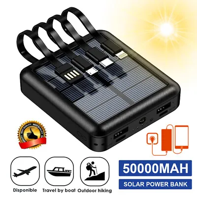 $24.89 • Buy 50000mAh LED Power Bank Portable USB Type C Solar External Battery Quick Charger