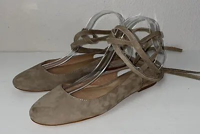 Madewell Woman’s  Ankle/ Knee High Tie Suede Closed Toe Shoes Size 8 • $34.99