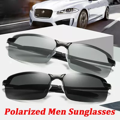 $11.15 • Buy Polarised Men Sunglasses Photochromic Polarized Driving Fishing Glasses Eyewears