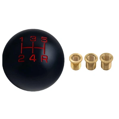 $22.99 • Buy 1 Set Universal 5 Speed Car MT Manual Round Ball Gear Shift Knob Shifter Lever