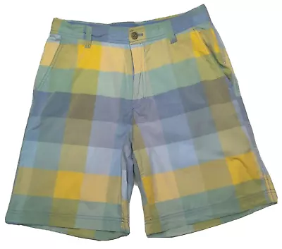 IZOD Men Size 32 Pastel Plaid 100% Cotton 9  Shorts • $9.59