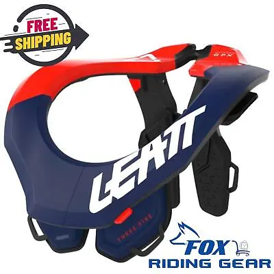 OEM Leatt MOTO 3.5 Neck Brace | Royal Blue & Red | Size: XXL | 1020003932 • $202.99