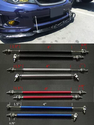 Adjustable 4 -7  Bumper Lip Diffuser Splitter Spoiler Rod Strut Bar For VW Audi • $12.30