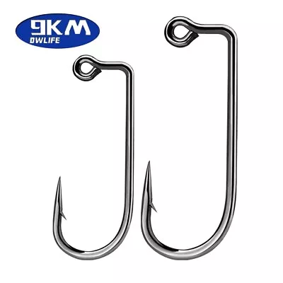 200Pcs Jig Hook 90 Degree Aberdeen Heavy Wire Round Bend For DIY Jigheads Tackle • $31.49