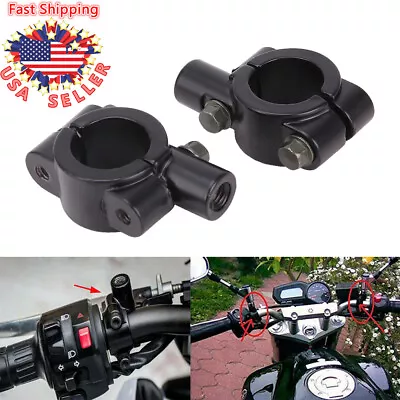 7/8  10MM Motorcycle Handlebar Mirror Mount Holder Clamp Adaptor For Universal • $7.87