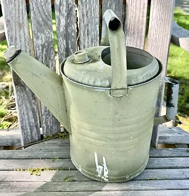 Vintage Original Farmhouse Galvanized Water Sprinkling Can 10Qt Primitive Rustic • $18