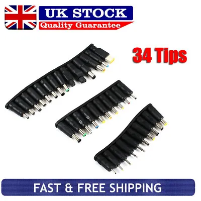 £11.99 • Buy 34 Tips Heads Universal Adapter Power Supply Charger Multi Laptop Notebook AC DC
