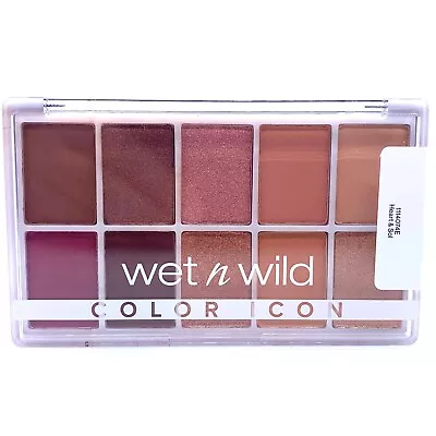 Wet N’ Wild 10-Pan Eye Shadow Palette - Heart & Sol - 10 Shades - New - Free P&P • £3.79