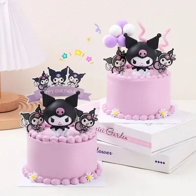 1 Pc Hello Kitty  Kuromi Cake Figure Topper Cake Decoration • £4.29