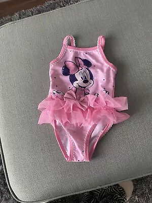 Baby Girl Mini Mouse Swimming Costume 9-12 Months  • £5