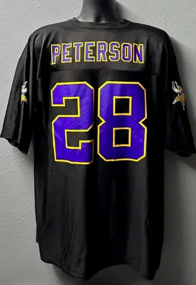 NFL Minnesota Vikings #28 Adrian Peterson Football Jersey Men Sz: XL Black Used • $27.50