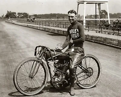 JIM DAVIS - HARLEY DAVIDSON MOTORCYCLE RACING 8x10 Photo Reprint • $16.50
