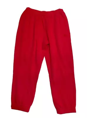 Victoria Secret PINK Joggers High Waist Campus Womens XL Oversized Red Pepper • $39.95