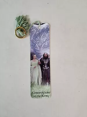 Lord Of The Rings Bookmark Coronation Of The King - Antioch Publishing (w/Charm) • £14.45