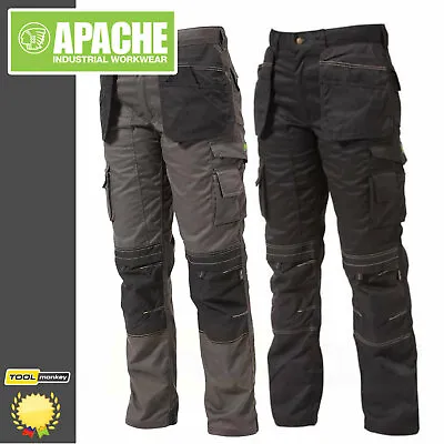 £28.45 • Buy Apache Work Trousers - Knee-Pad & Twill Holster Pockets Cordura Triple Stitched
