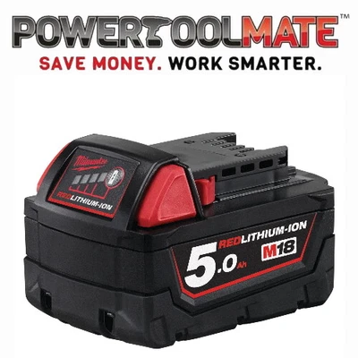 £62.99 • Buy Milwaukee M18B5 18v 5.0Ah Li-ion Battery - Genuine Uk Stock