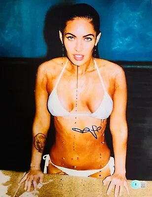 Megan Fox Sexy Authentic Signed 11x14 Photo Pool BAS Beckett Witnessed • $98.98