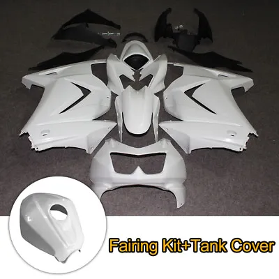 Fairing Kit & Tank Cover For Kawasaki Ninja 250R EX250J 2008-2012 Unpainted Body • $209.98