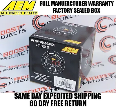 AEM X-Series Boost Display 52mm Gauge -30in Hg To 35psi / -1 To 2.5bar 30-0306 • $204.95