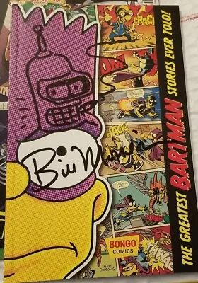  Bartman Comic Book W/ Bender SKETCH & Autograph By Bill Morrison SDCC Simpsons • $92