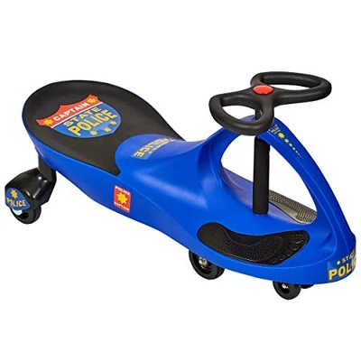 $69.57 • Buy Police Wiggle Car Ride On Toy – No Batteries, Gears Or Pedals – Police Blue