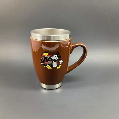 Disney Theme Parks Mickeys Really Swell Coffee Brand Stainless-Steel Mug No Lid • $13.59