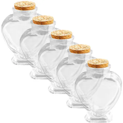  5 Pcs Glass Lucky Bottle Terrarium Tank Miniture Decoration • £24.68