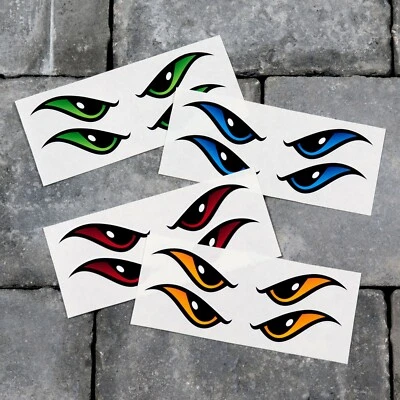 £3.30 • Buy Evil Eyes - Wall - MacBook - Car - Van - Motorcycle Helmet Stickers Decals
