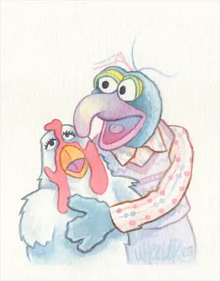 Muppets Gonzo And Camilla 8x10 By Jeremy Wheeler Ltd Edition X/ Poster MINT Art • $55