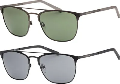 Calvin Klein Men's Double Bridge Metal Square Sunglasses - CK20123S • $24.99