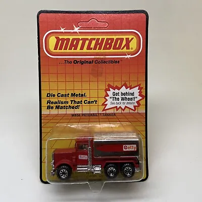 Matchbox-mb#56- Peterbilt Tanker(getty) Sealed On Unpunched Card-1983- • $18.99