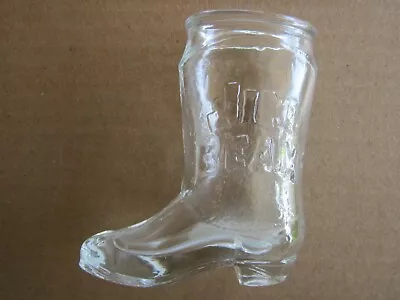 Jim Beam Glass Boot Shot Glass Clear 30ML • $10