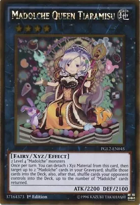 1x Madolche Queen Tiaramisu - PGL2-EN045 - Gold Rare - 1st Edition Lightly Playe • $2.68