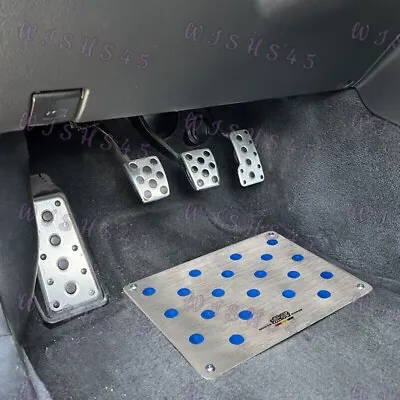 Aluminum Car Anti Skid Floor Mat Carpet Rest Pedal Pad Cover For MUGEN 11.5   2 • $54.90