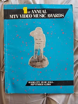 MTV 1984 1st Annual Video Music Awards Concert Program Book VMA  • $75